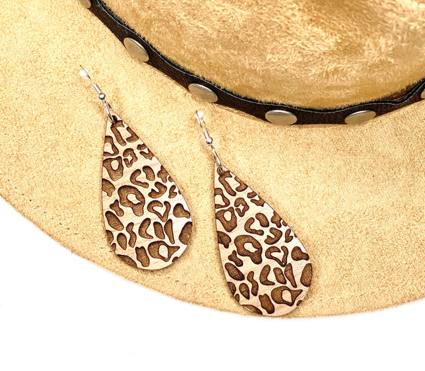 Minimalist Jewelry, Leopard Print Earrings, Animal Print Jewelry, Dangle Drop Earring, Casual Style, Boho, Teacher Appreciation Gift