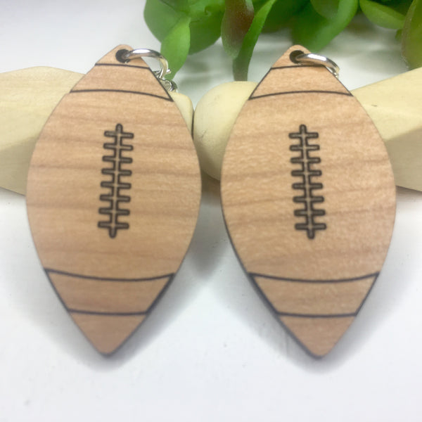 Football Dangle Earrings, Free Shipping, Sports Lover Jewelry, Birthday Gift for Sports Fan