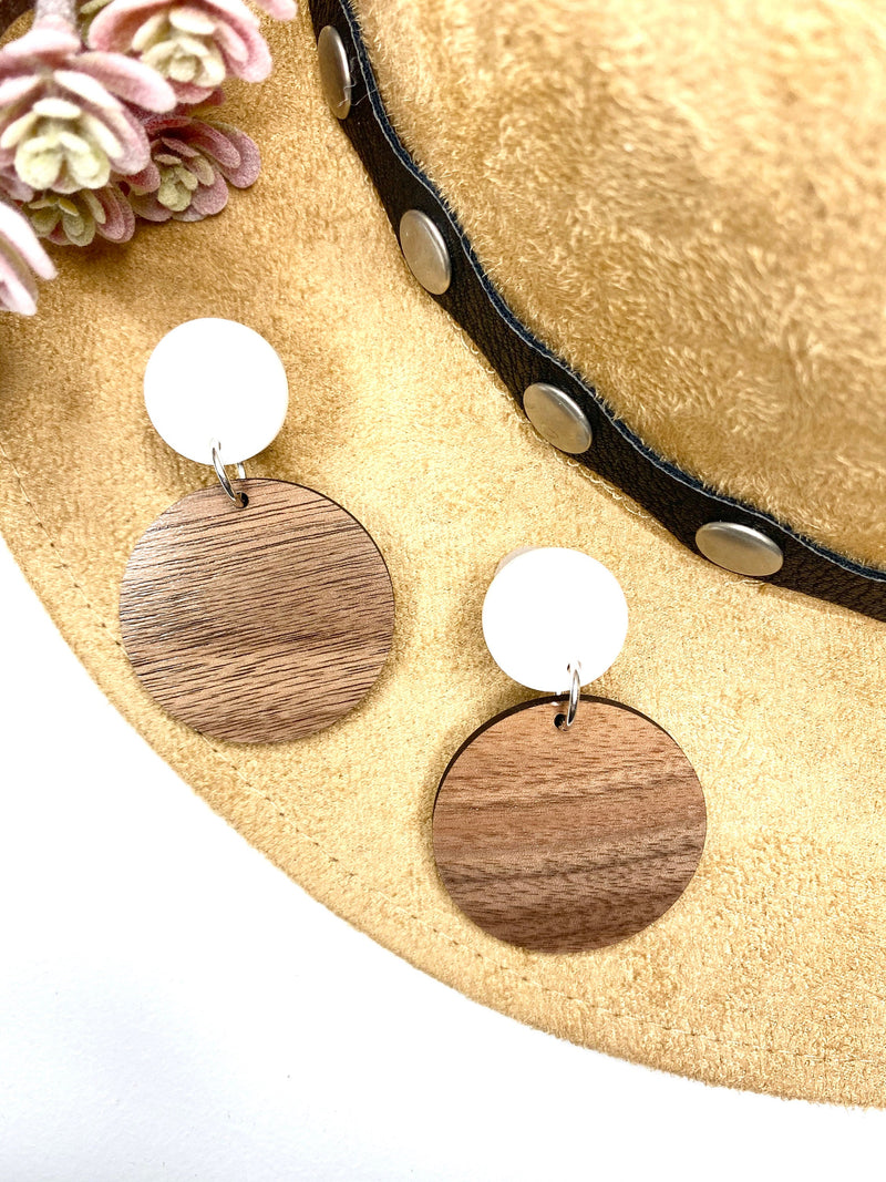 Minimalist Jewelry, Acrylic Earrings, Circle Jewelry, Casual Style, Boho, Teacher Appreciation Gift